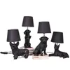 Lampa stołowa do sypialni Dzieci Dzieci Art Deco Zwierzęta Puppy LED Nocna stada Nordic Designer Table Jading Light 220V HKD230807