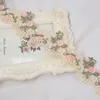 Produtos chineses 4,3/6 cm de largura malha bordado flor folha renda para franja guarnição vestido remendos feminino cortina decoração costura africano r230807