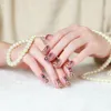 False Nails 24Pcs Women Bride Use Shiny Finger Decoration For Performance Wedding Engagement