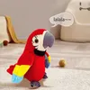 Plush Dolls Colorful Chatty Parrot Interactive Recordable and Musical Toy That Flaps Wings Teaches Kids to Speak 230807