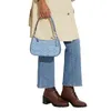 Vintage Canvas denim teri shoulder bag Womens mens Clutch Cross Body Totes handbags Genuine Leather Luxury Designer With straps Underarm sling Hobo Evening bags