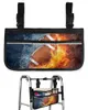 Storage Bags Rugby Football Water Fire Wheelchair Bag With Pockets Armrest Side Electric Scooter Walking Frame Pouch