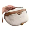 Bolsa de cinto unissex para homens Fanny Pack Bolsa de cintura masculina Discovery Bolsa de peito em relevo de couro genuíno Bolsa de cintura feminina Moda feminina