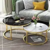 Licht luxe uitbreidbaar woonkamermeubel banktafel klein appartement Nordic circulaire creatieve set salontafel combin189t