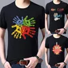 Hommes t-shirts chemise main motif série conception hommes femmes imprimer rue Harajuku haut t-shirt été tendance cadeaux graphique 2023