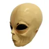Party Masks Horror Alien Mask Cosplay Scary Full Face UFO Alien Latex Masks Helmet Halloween Masquerade Party Costume Props J230807