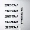 Black 316d 320d 325d 328d 330d 335d Emblem Number Number Letters لـ BMW 3 Series E90 E46 E91 E92 E93 F30 Car Associory203f