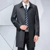 Vestes pour hommes d'âge moyen hommes Trench Coat printemps automne couleur unie haute qualité coupe-vent veste marque vêtements décontractés Q471