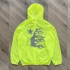 Mens Jackets Hellstar Sun Protetion Jacket Reflective Flame Print High Quality UV Protection Hooded Zip Men Women Real Po 230804