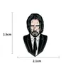 Pins Broschen John Wick Baba Yaga Emaille Pin Cartoon Anime Brosche Metall Abzeichen Schmuck Zubehör Dekoration HKD230807