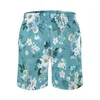 Herr shorts mode gain brädet blommor daisy pirnt söt strand män tryckt sport fitness snabb torr stammar gåva