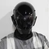 Maschere per feste Maschera Cyberpunk nera personalizzata Cosplay Meccanico Scifi Gear Casco Cyberpunk Meccanico J230807