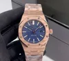 AP Mens montre designer luxe mouvement automatique montres taille en or rose 42MM 904L bracelet en acier inoxydable étanche saphir montres montres