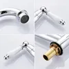 Kitchen Faucets Ceramic Handle Faucet European Style Full Brass Retro Double Hole Two Bathroom Basin Sink