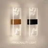 Applique murale plume Led lumières moderne allée couloir tricolore lampes bambou libellule ruban pour salon chambre chevet