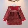 의류 세트 menoea 가을 겨울 유아 여자 정장 복장 옷 두꺼운 아이 베이비 재킷 코트 조끼 작은 드레스 230807