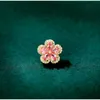 Pimler Broşlar Zarif Renkli Kübik Zirkonya Küçük Mini Yoklu Pin Moda Çiçek Pimleri Kadınlar İçin 2022 Yeni Yaz Aksesuarları Broş HKD230807