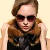 Scarves Square Faux Fur Collar Fake Black Rose Brown Silk Ribbon Decoration Scarf Women Shawl Stole