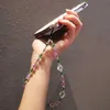 Przeciwstawione procą paska na nadgarstek Krótki nadgarstek kolorowe koraliki w kształcie ręcznie bransoletka wisiorek mobilny