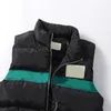 Designer colete homens casacos mens outerwear em pé pescoço carta bordado impresso para baixo tanque casaco moda outono inverno quente leve casual casal tanque