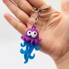 Plush Dolls Exquisite Ocean Animal Model Keychain Pendant Fashion Cartoon Car PVC Seahorse Octopus Doll Cute Creative Birthday Gift 230807