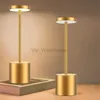 Candeeiro de mesa de toque de led sem fio criativo abajur de mesa de metal recarregável abajur de luz noturna para restaurante hotel café decoração de quarto hkd230807