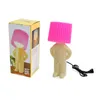 New Design Human type luminaria naughty shy little boy table lamp Creative bedroom bedside learning and reading LED baseus lamp HKD230807