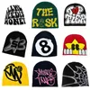 Brede Rand Hoeden Emmer 9 Stijlen Y2K Mode Skullies Multi Kleuren Jacquard Hoed Dames Heren Hip Hop Gebreide Muts groothandel Bonet Drop Accessoires 230807