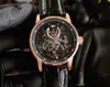 Orologi da uomo di lusso da 41 mm Orologi da polso di design in oro rosa 18 carati Orologio svizzero automatico meccanico scheletrato traforato Orologio da polso 28800 vph Cristallo di zaffiro impermeabile