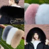 Bufandas de piel sintética para mujer, chal con cuello peludo para abrigo de invierno, decoración de capucha, bufanda falsa, Parkas Scarv Z6C3