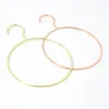 Hangers 10pcs Fashion Rose Gold Circle For Clothes Scarf Towel Tie Drying Storage Organizer Rack Adult And Children Hanger