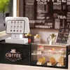 Decoratieve objecten Beeldjes Cutebee DIY Poppenhuis Kit met Meubels en Licht Coffeeshop Miniatuur Poppenhuis Houten Model Speelgoed voor Volwassen Verjaardagscadeaus 230807