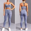 Women's Shorts Seamless Yoga Set Women Fitness Sportswear Sports Suits Gym Clothing Workout Clothes Two Piece Set High Waist Leggings Crop Top 230807