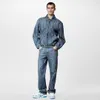 Giacca da uomo classica di design Texture zucca Giacca di jeans firmata Abbigliamento da uomo Giacca Pantaloni Tuta