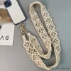 Cordão de suspensão móvel longo crossbody cordão anti perda para trás oco diamante estilo vintage cinta cordão universal