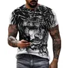 Mannen T-shirts 2023 Zomer En Vrouwen Korte Mouw T-shirts Casual 3D Jezus Christus Print Mode Harajuku Straat clothin