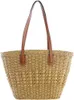 Bolsa feminina de palha hobo bolsa de ombro tecida bolsas grandes bolsa de viagem de verão praia bolsa artesanal HKD230807