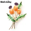 Pins Brooches Wuli baby Orange Blue Tulip Bouquet Flowers Enamel Brooches Metal Weddings Banquet Brooch Pins For Women And Men Christmas Gift HKD230807