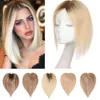 Fanssi Topper per capelli per donne Veri pezzi di capelli umani 3x5 pollici per donne con capelli radi 10 pollici 40 grammi