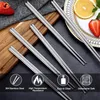 Chopsticks Sushi Stainless Steel Insulation Non-slip Lightweight 1/2/5 Pairs Chinese Tableware Anti-slip