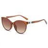 Solglasögon vintage runda kvinnor män ovala solglasögon kvinnliga modedesigner nyanser uv400 lunetter de soleil