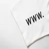 2023SS Hip Hop Fit Fit Curved Białe bawełniane drukowanie Mężczyźni Kobiety T Shirt Casual Illty Trend Bluza krótkie rękawy 6E42Q3