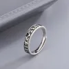 Cluster Ringen YIZIZAI Retro Trendy Oceaan Walvis En Bos Herten Paar Voor Vrouwen Mannen Zilveren Kleur Ring Verstelbare Romantische sieraden Geschenken