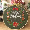 Kinesiska produkter Julbroderier med broderier för nybörjare Vuxna Cross Stitch Kits Xmas Starter Kits Diy Ornament