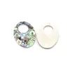 Colares com pingente Natural Unilateral Colorido Pingentes Abalone Oval Sea Shell Para Fazer Jóias Diy Mulheres Colar Brincos Presentes