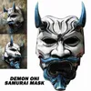 Partymasken Erwachsener Unisex Halloween japanischer Dämon Devil Hannya Oni Samurai Kabuki Monster Latex Mask Cosplay Requisiten Grimace Party Masken J230807