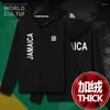 Herrtröjor Jamaica Jam Jamaican Mens Fleeces Sweatshirt Winter Zipper Cardigan Men Jackor och Coat Tracksuit kläder 2023