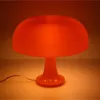 Orange Danish Mushroom Table مصباح مصباح زخرفة لضوء غرفة النوم الداخلية مصباح مصباح السرير المصباح الإضاءة HKD230807