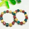 Strand Natural Mookite Cube Bracelet Healing Fashion Reiki Crystal Man Woman Fengshui Jewelry Birthday Gift 1pcs 10mm