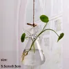 Vasi in vetro a forma di angelo a forma di fiore pianta appesa vaso home office decorazioni per matrimoni trasparente